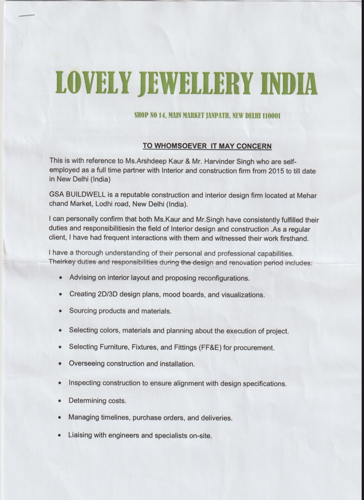 LOVELY JEWELLERY INDIA Testimonial